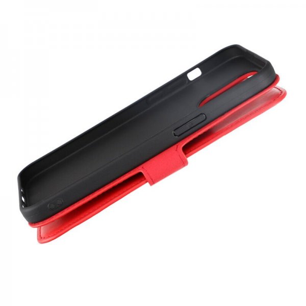 Rvelon iPhone 15 Pro Max Etui Ægte Læder Rød