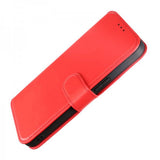 Rvelon iPhone 15 Pro Max Etui Ægte Læder Rød