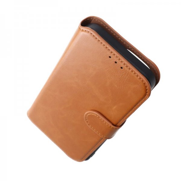Rvelon iPhone 15 Pro Max Etui Magnetisk Aftageligt Cover Brun