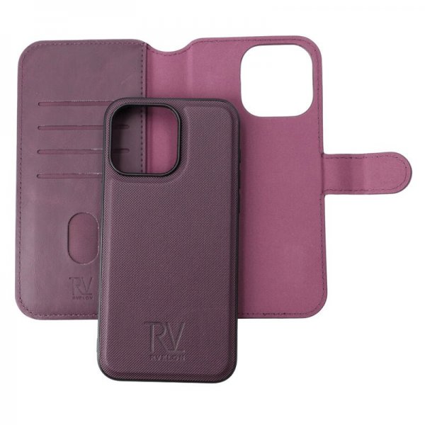 Rvelon iPhone 15 Pro Max Cover Magnetisk Aftageligt Skal Lilla