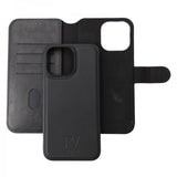 Rvelon iPhone 15 Pro Max Cover Magnetisk Aftageligt Cover Sort