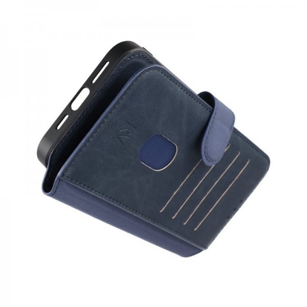 Rvelon iPhone 15 Pro Max Cover 4 Kortrum MagSafe Blå