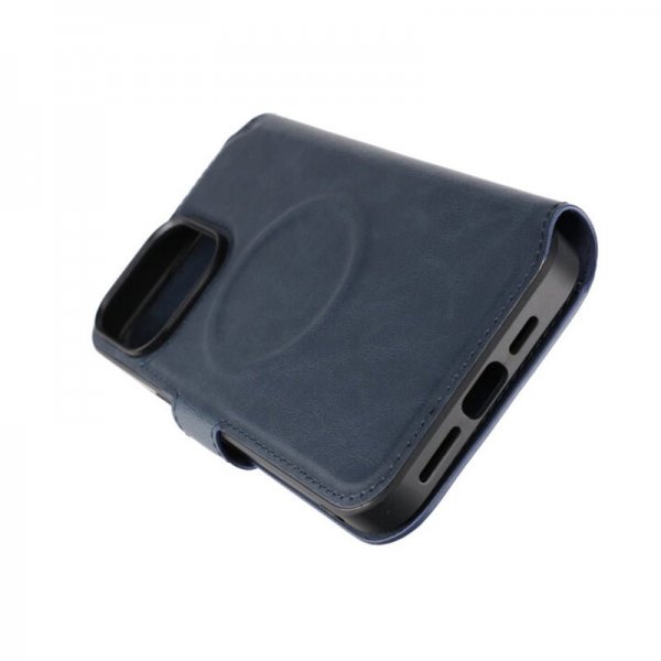 Rvelon iPhone 15 Pro Max Cover 4 Kortrum MagSafe Blå