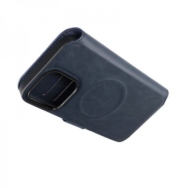 Rvelon iPhone 15 Pro Max Cover 4 Kortrum MagSafe Blå