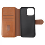 Rvelon iPhone 15 Pro Max Etui 4 Kortlommer MagSafe Brun