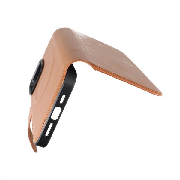 Rvelon iPhone 15 Pro Max Etui 4 Kortlommer MagSafe Brun