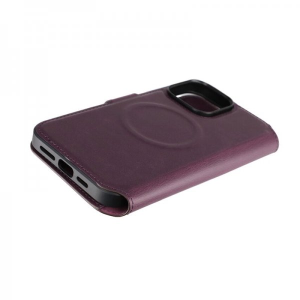 Rvelon iPhone 15 Pro Max Etui 4 Kortlommer MagSafe Lilla
