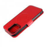 Rvelon iPhone 15 Pro Max Etui 4 Kortlommer MagSafe Rød