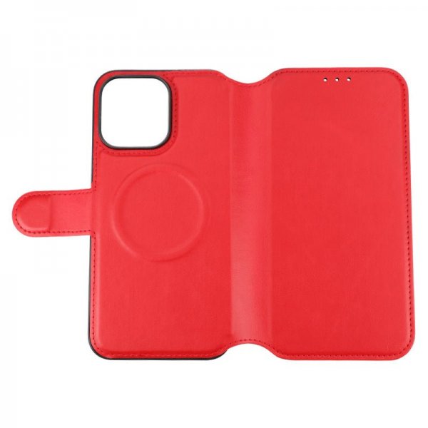 Rvelon iPhone 15 Pro Max Etui 4 Kortlommer MagSafe Rød