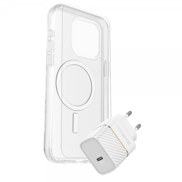 Otterbox iPhone 15 Pro Max beskyttelses- og strømpakke