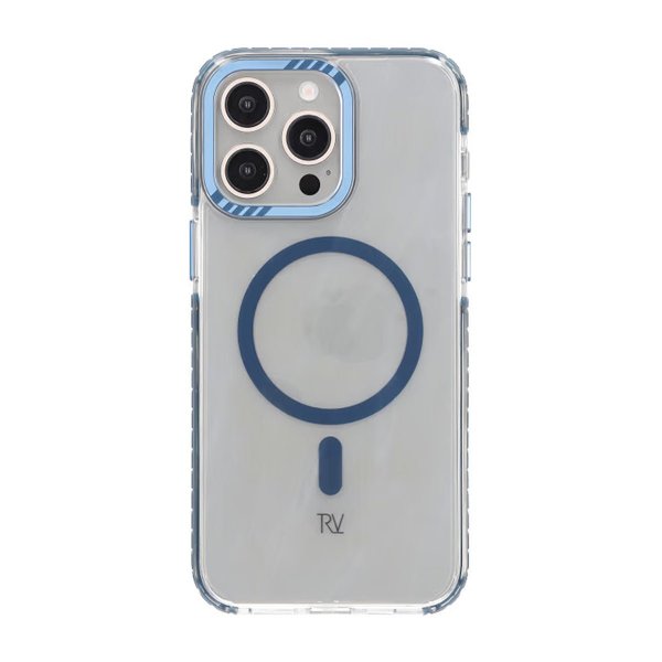 Rvelon iPhone 15 Pro Max Cover TPU MagSafe Blå