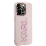 Karl Lagerfeld iPhone 15 Pro Max Cover 3D Rubber Karl Pink