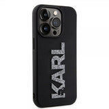 Karl Lagerfeld iPhone 15 Pro Max Cover 3D Rubber Karl Sort