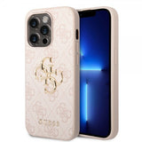 Guess iPhone 15 Pro Max Cover 4G Logo Rosa