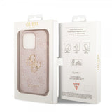 Guess iPhone 15 Pro Max Cover 4G Logo Rosa