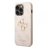 Guess iPhone 15 Pro Max Cover 4G Logo Rosa