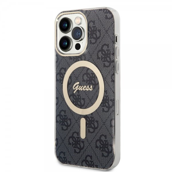 Guess iPhone 15 Pro Max Cover 4G Pattern MagSafe Sort