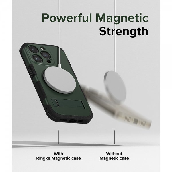 Ringke iPhone 15 Pro Max Cover Alles MagSafe Mørkegrøn