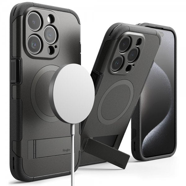 Ringke iPhone 15 Pro Max Cover Alle MagSafe Gun Metal