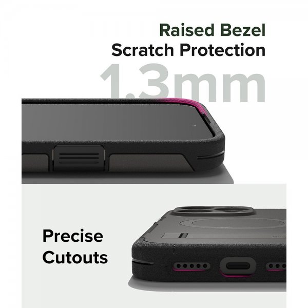 Ringke iPhone 15 Pro Max Cover Alle MagSafe Gun Metal