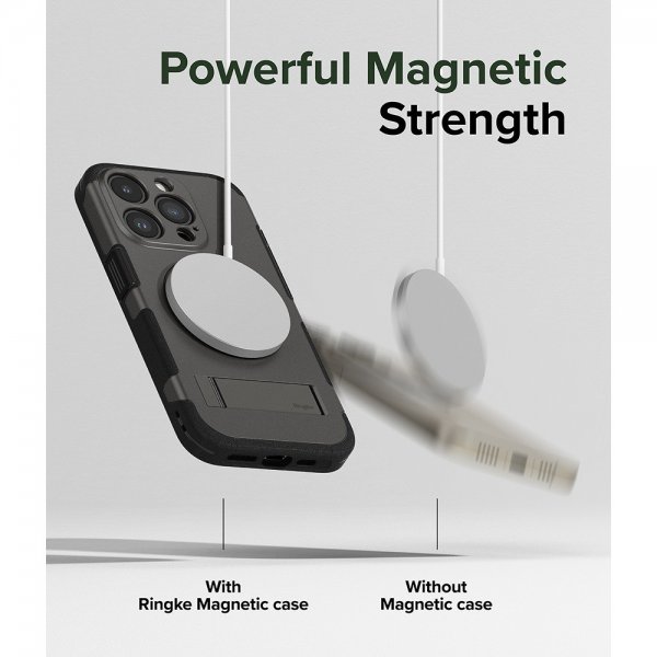 Ringke iPhone 15 Pro Max Cover Alle MagSafe Gun Metal