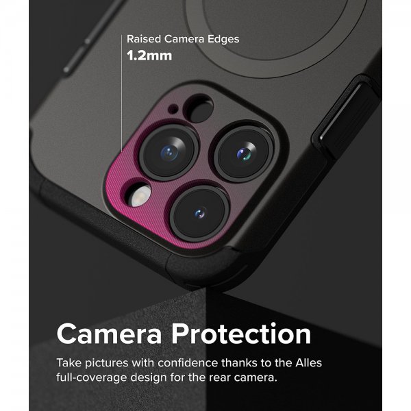 Ringke iPhone 15 Pro Max Cover Alle MagSafe Gun Metal