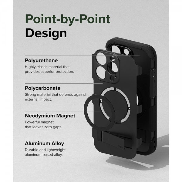Ringke iPhone 15 Pro Max Cover Alle MagSafe Sort