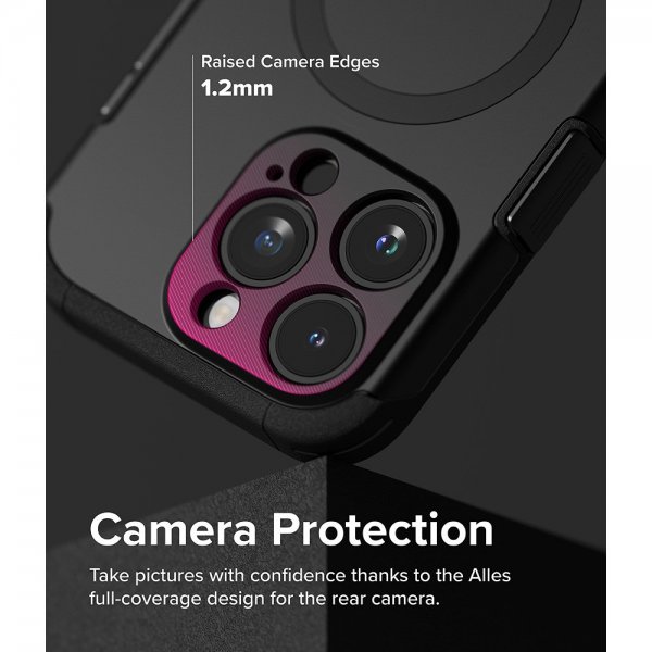 Ringke iPhone 15 Pro Max Cover Alle MagSafe Sort