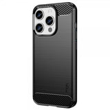 Mofi iPhone 15 Pro Max Cover Børstet Kulfibertekstur Sort