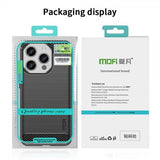 Mofi iPhone 15 Pro Max Cover Børstet Kulfibertekstur Sort