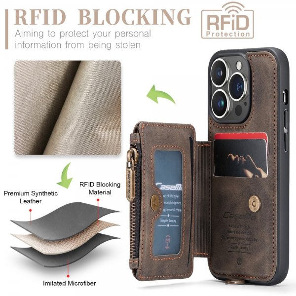 CaseMe iPhone 15 Pro Max Cover C20 Series Kaffe
