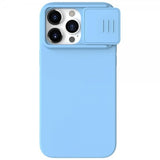 Nillkin iPhone 15 Pro Max Cover CamShield Silky Lyseblå