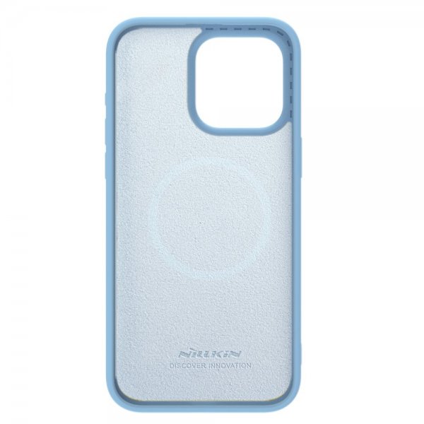 Nillkin iPhone 15 Pro Max Cover CamShield Silky MagSafe Lyseblå