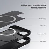 Nillkin iPhone 15 Pro Max Cover CamShield Silky MagSafe Lyseblå