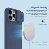 Nillkin iPhone 15 Pro Max Cover CamShield Silky MagSafe Lyseblå