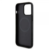 Ferrari iPhone 15 Pro Max Cover Carbon PU Læder MagSafe Sort