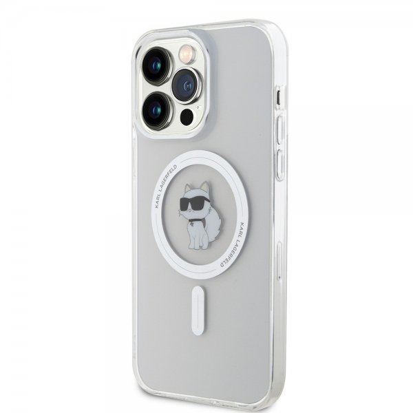 Karl Lagerfeld iPhone 15 Pro Max Cover Choupette MagSafe Transparent