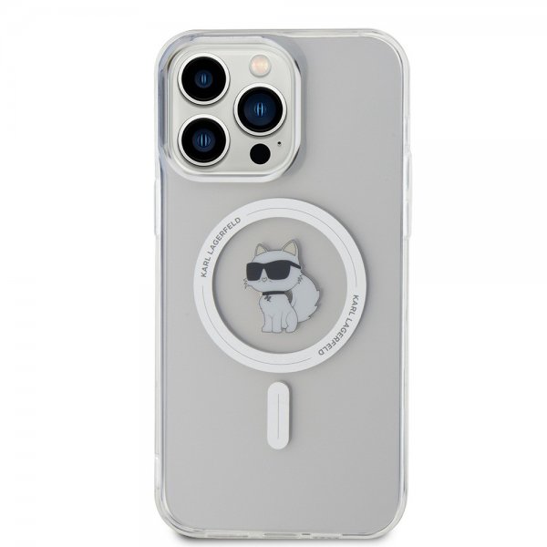 Karl Lagerfeld iPhone 15 Pro Max Cover Choupette MagSafe Transparent