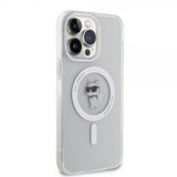 Karl Lagerfeld iPhone 15 Pro Max Cover Choupette MagSafe Transparent