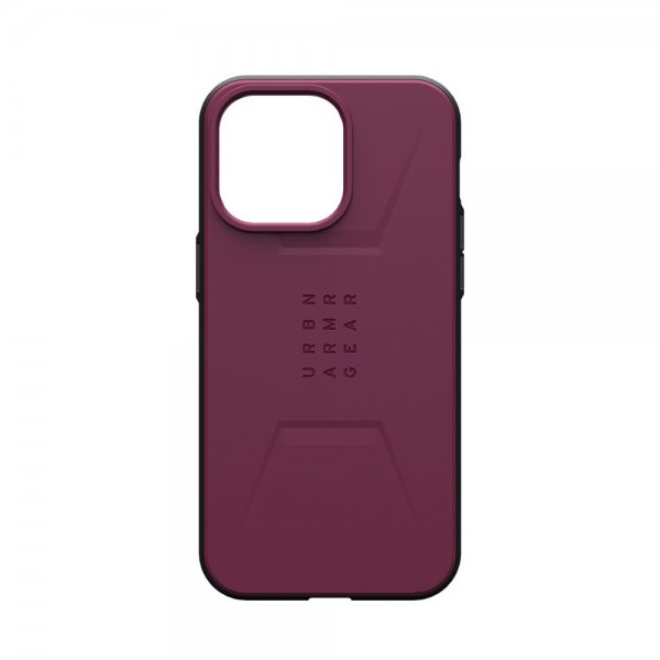 Urban Armor Gear (UAG) iPhone 15 Pro Max Cover Civilian MagSafe Bordeaux