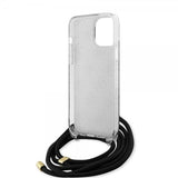 Guess iPhone 15 Pro Max Cover Crossbody Cord Sort