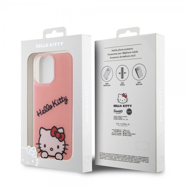 Hello Kitty iPhone 15 Pro Max Cover Daydreaming Crossbody Rosa