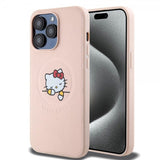 Hello Kitty iPhone 15 Pro Max Cover Præget Logo MagSafe Pink