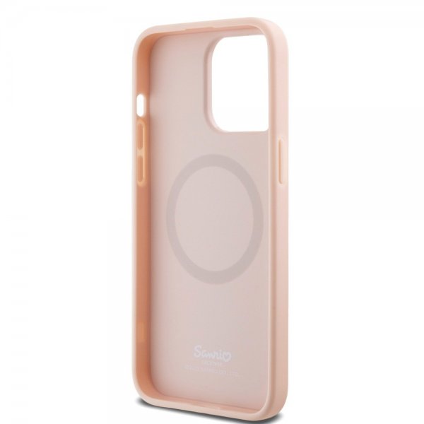 Hello Kitty iPhone 15 Pro Max Cover Præget Logo MagSafe Pink