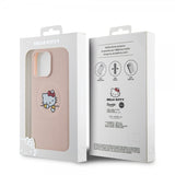 Hello Kitty iPhone 15 Pro Max Cover Præget Logo MagSafe Pink