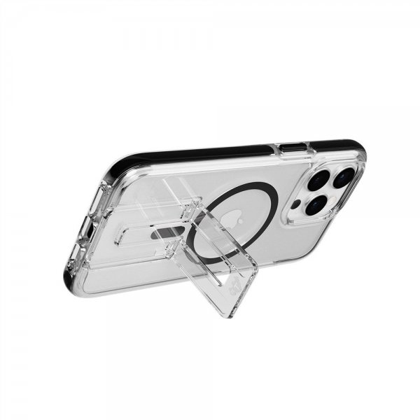 Tech21 iPhone 15 Pro Max Cover Evo Crystal Kick MagSafe Klar/Sort