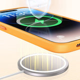Baseus iPhone 15 Pro Max Cover Fauxther Series MagSafe Orange