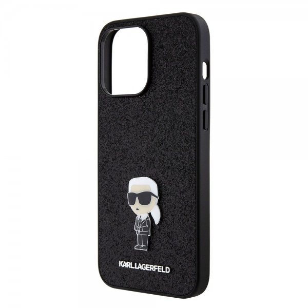 Karl Lagerfeld iPhone 15 Pro Max Cover Fixed Glitter Sort