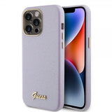 Guess iPhone 15 Pro Max Cover Fuld Glitter Indpakket Lilla
