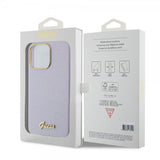 Guess iPhone 15 Pro Max Cover Fuld Glitter Indpakket Lilla